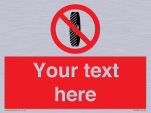 Custom Do Not Change Grinding Wheel Sign